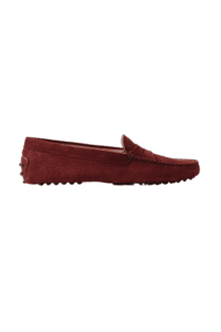 red loafers burgundy