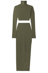 how to wear fall army green dress fall 2023