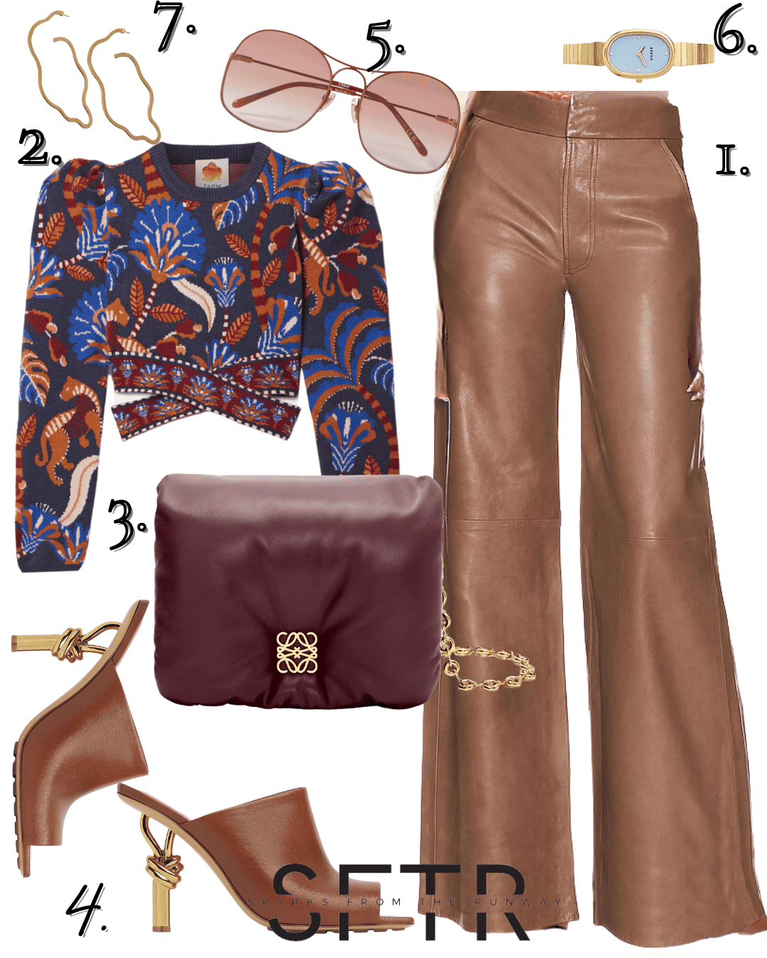 4 of The Best Brown Leather Pants Outfit